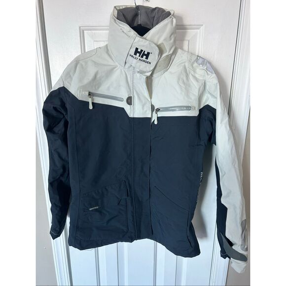 Helly Hansen Womens S Sailing Jacket Reversible Waterproof No Hood - Picture 1 of 9